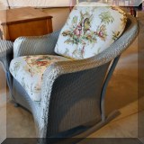 L11. Lloyd Flanders wicker rocking chair. 